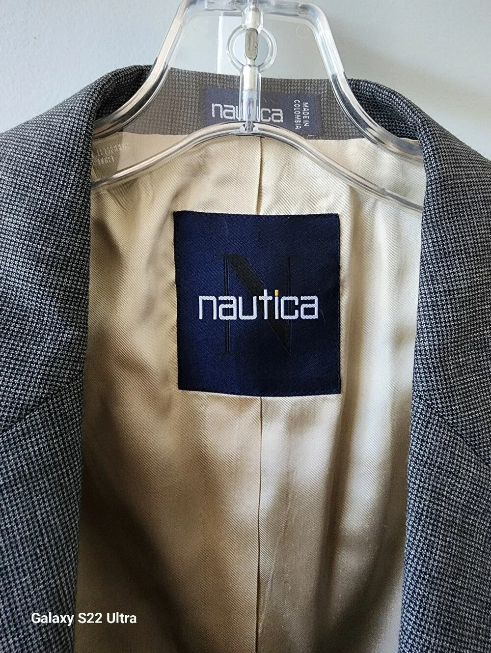 Classic Men's Gray Nautica Two-Piece Suit